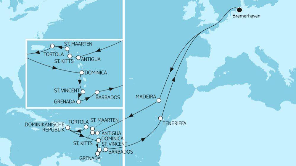 Karibische Inseln 2 mit Mein Schiff 3